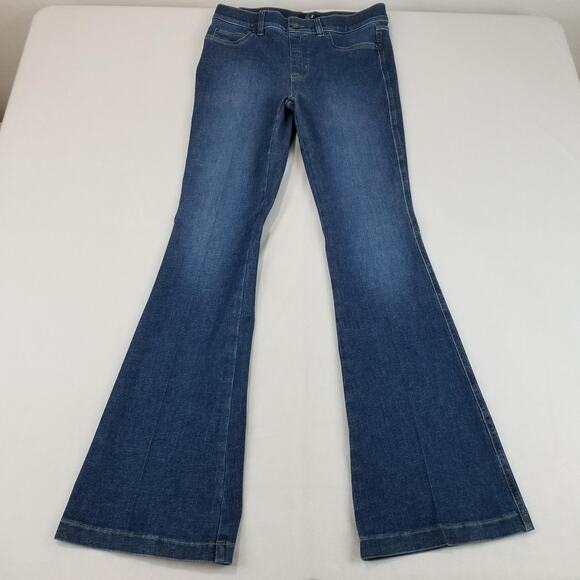 SPANX Denim - SPANX Jeans Womens Medium Blue EveryWear Flare Pull On High Rise Stretch 21164R